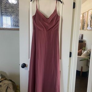 Mauve azaie bridesmaid dress